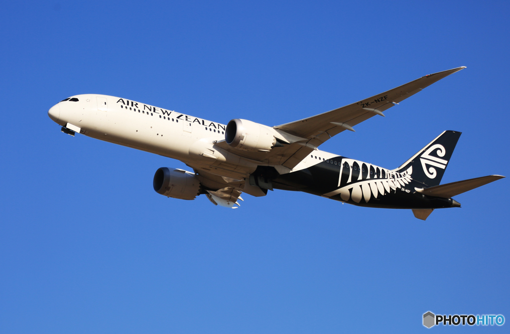 「ブルー」Air New Zealand B787-9  離陸ですよ