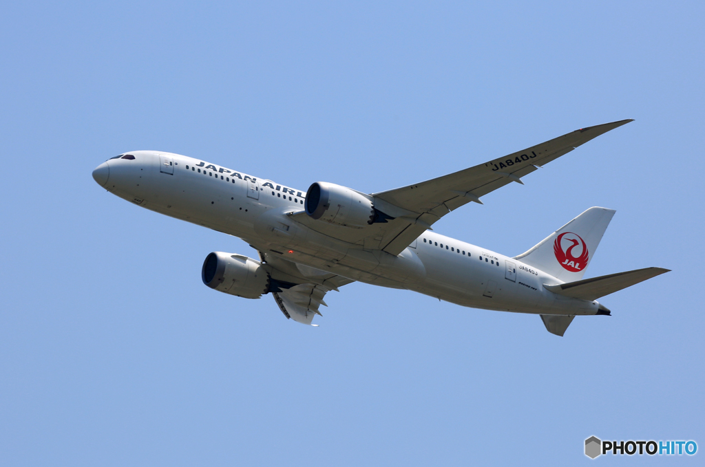 「良い天気」 JAL 787-8 JA840J Takeoff 