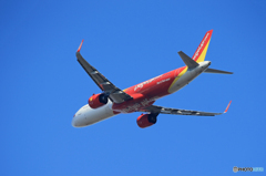 「真青の空」Vietjet A321-271N VN-A653 出発