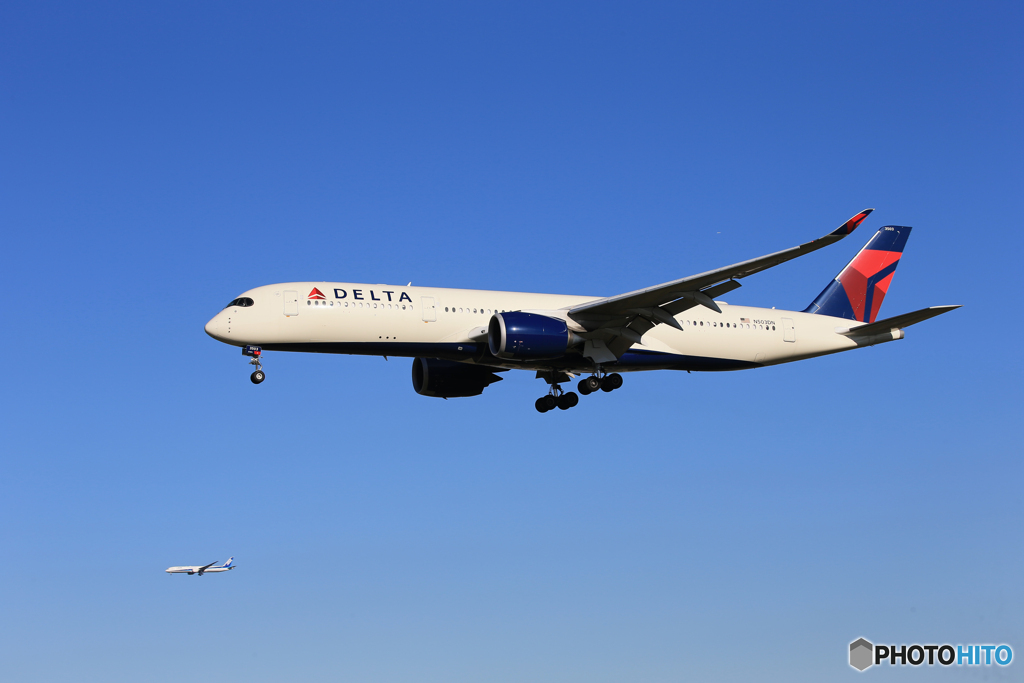「はれ」DELTA A350-941 N503DN 通過