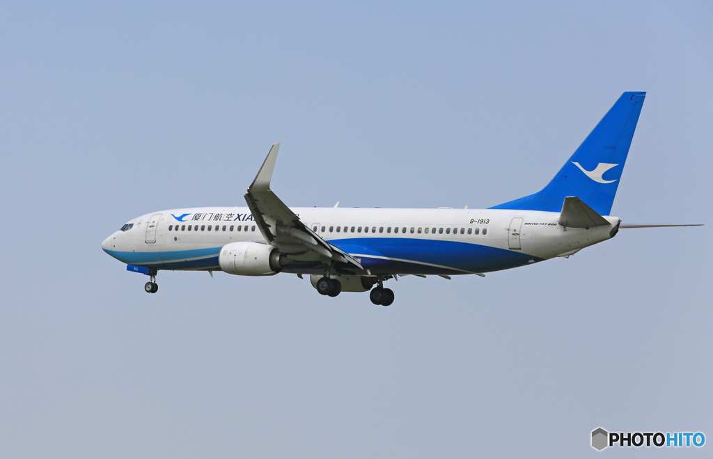 「そらー」 XIAMEN 737 B-1913 Landing