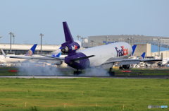 「そらー」 FedEx MD-11 N606FE 通過