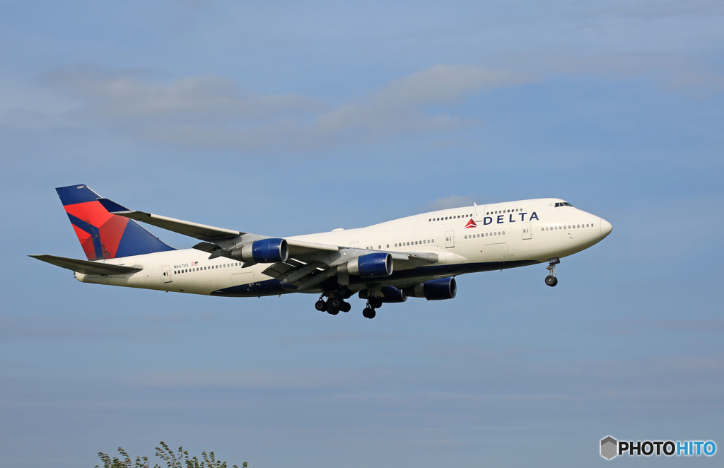 「すかい」 DELTA 747-400 N667US 到着