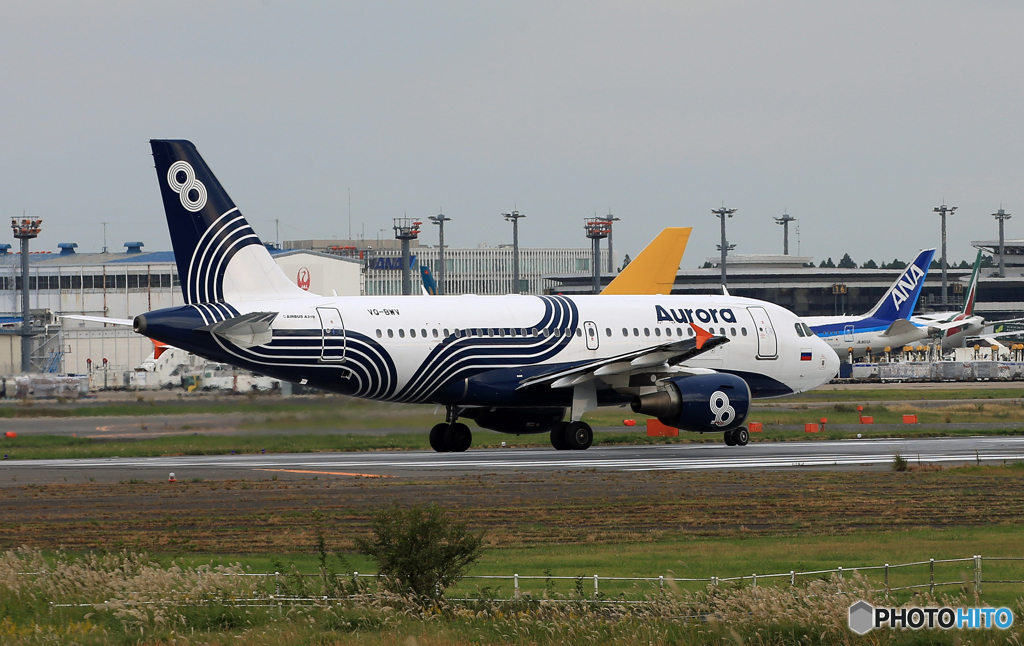 「はれー」Aurora A319-112 VQ-BQG 離陸します