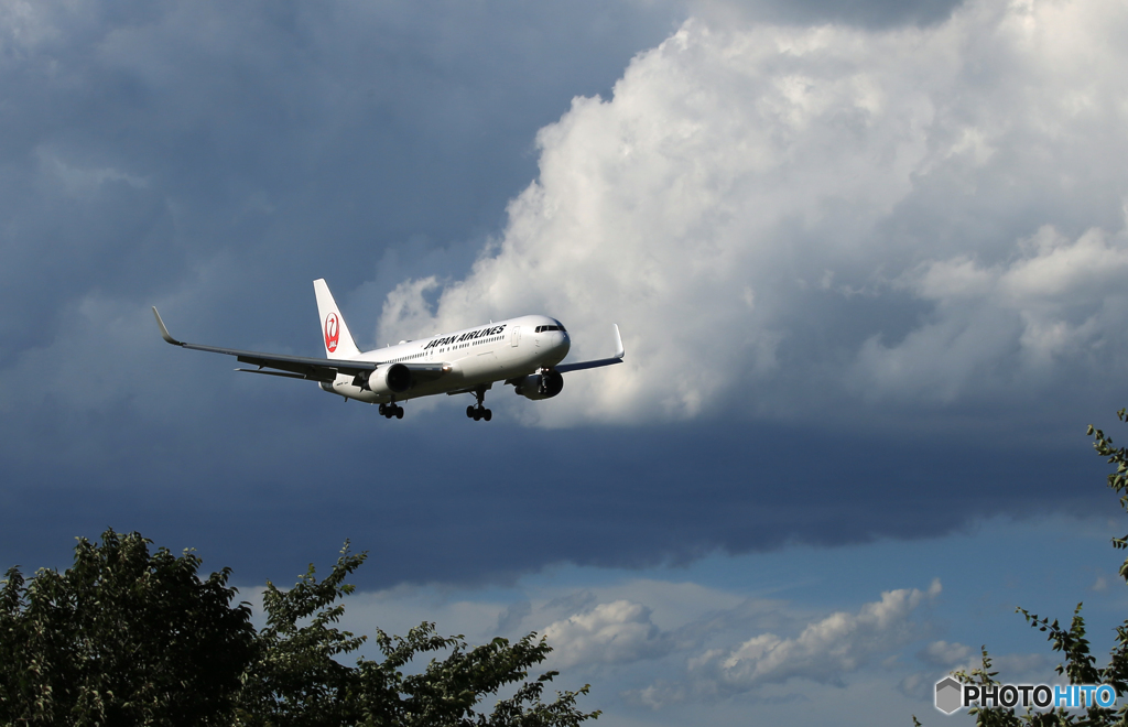 「SKY」JAL 767-346 JA620J  Landing 