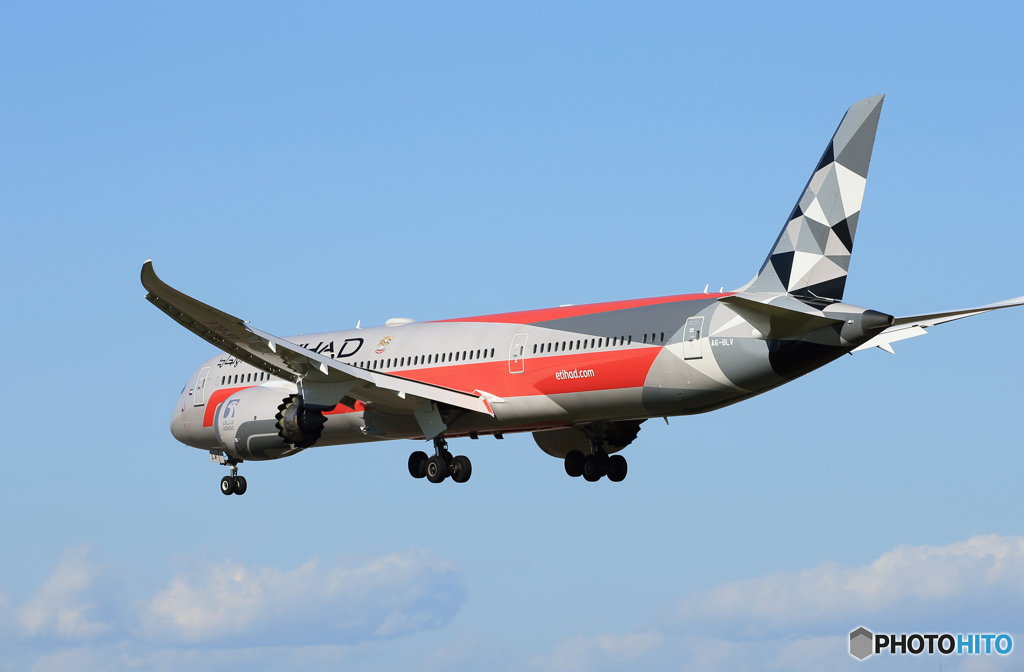 「蒼空」 Etihad F-1 787-9 A6-BLV 到着