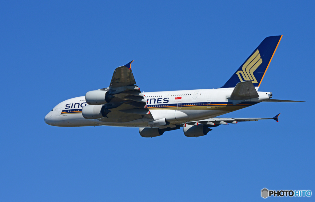 「SKY」 Singapore A380-841 9V-SKK Takeoff 