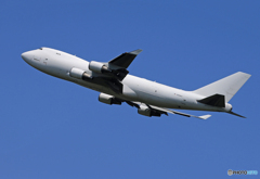 ☀「あおぞら」アトラス　747-4KZF N406KZ 飛び立ち