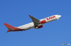 「青が大好き」Thai Lion A330-343 飛び立ち