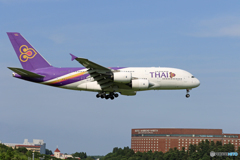 「すかい」 Thai A380-841 HS-TUC Landing