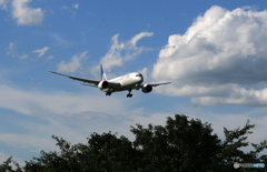  「晴れ」UNITED 787-8　通過