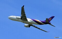「蒼空」 Thai A330-343 HS-TBE 飛び立ちです