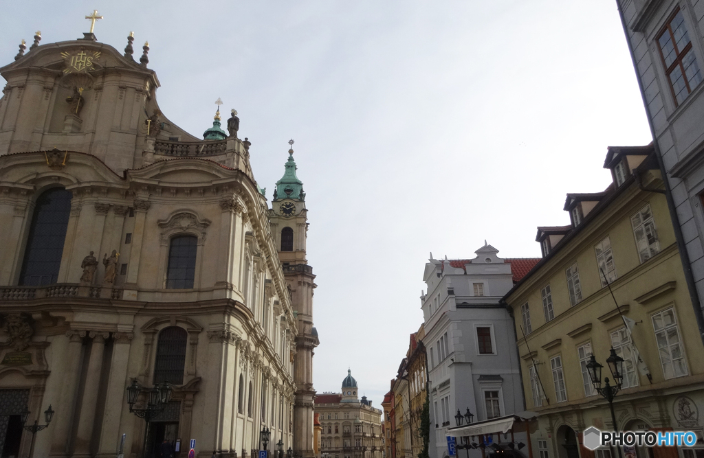 チェコ（７１５）プラハのメイン通りと街並