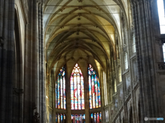  プラハ城（３５６）ステンドグラス・聖ヴィート大聖堂