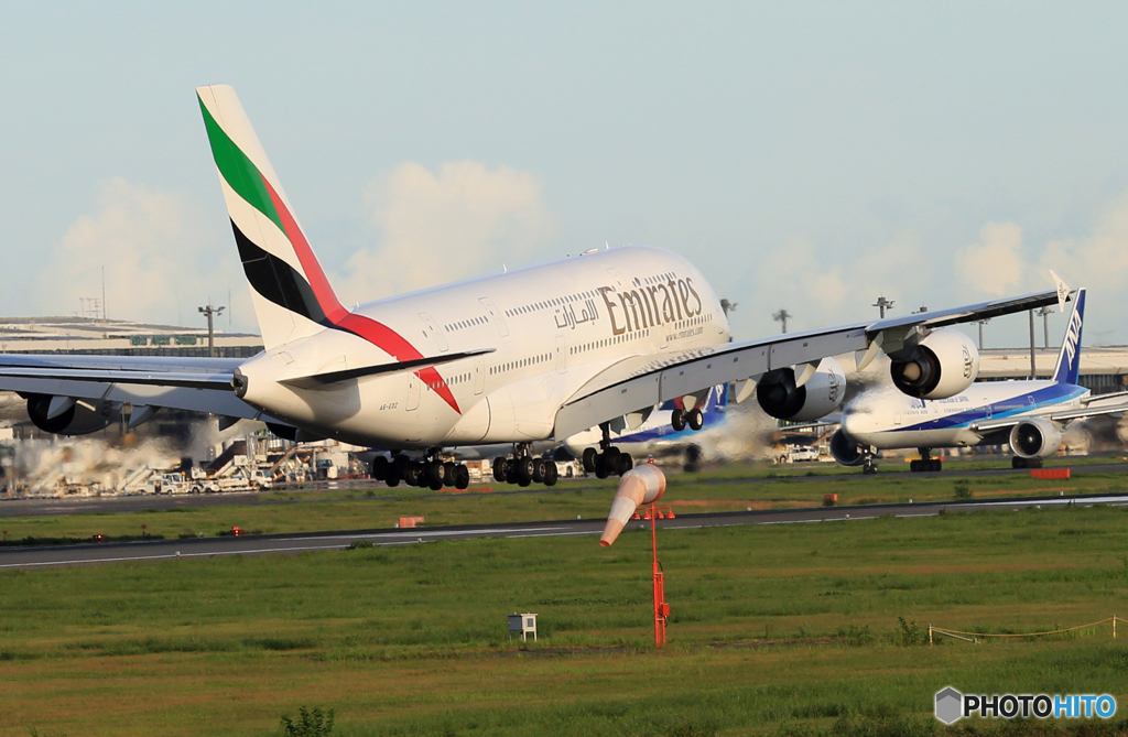 「あおぞら」 エミレーツ航空A380-861 A6-EDZ