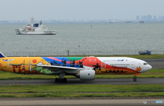 「曇り」TOKYO 2020 JA741A Takeoff 