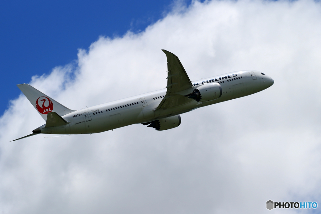 「そらー」JAL 787-9 JA876J  飛んだ