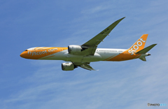 「青空」 scoot 787-9 9V-OJD 出発