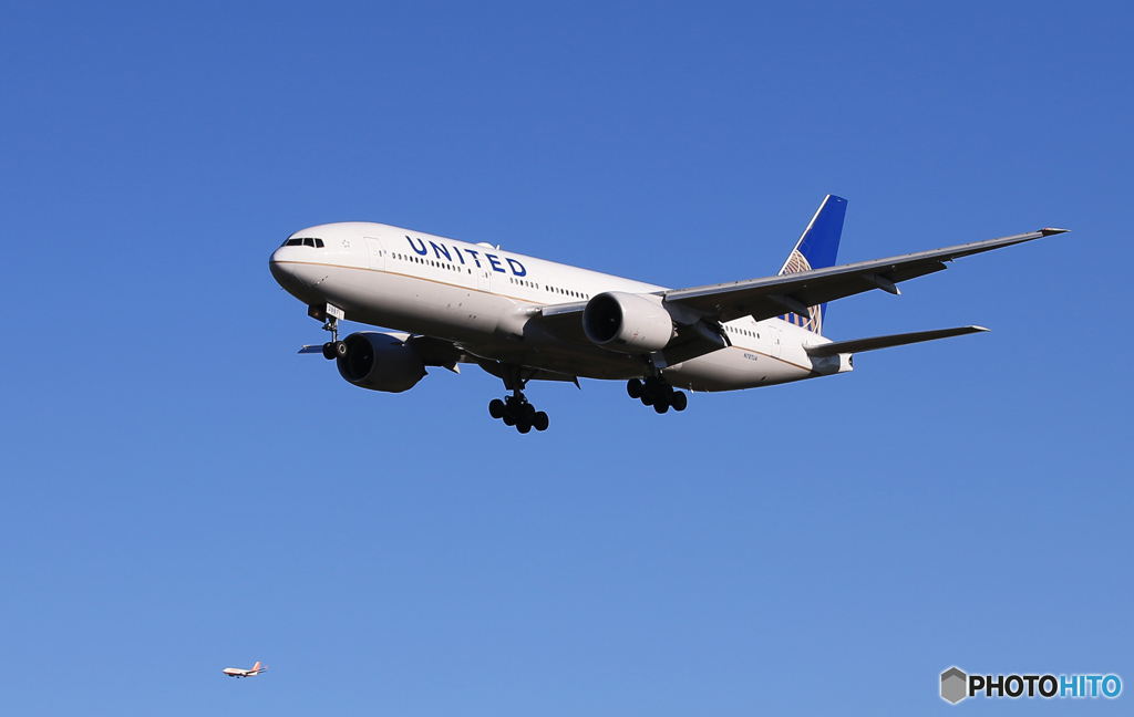 「蒼空」UNITED 777-222 N787UA  到着