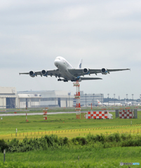 「晴れ」 Malaysia A380-841 9M-MND 出発