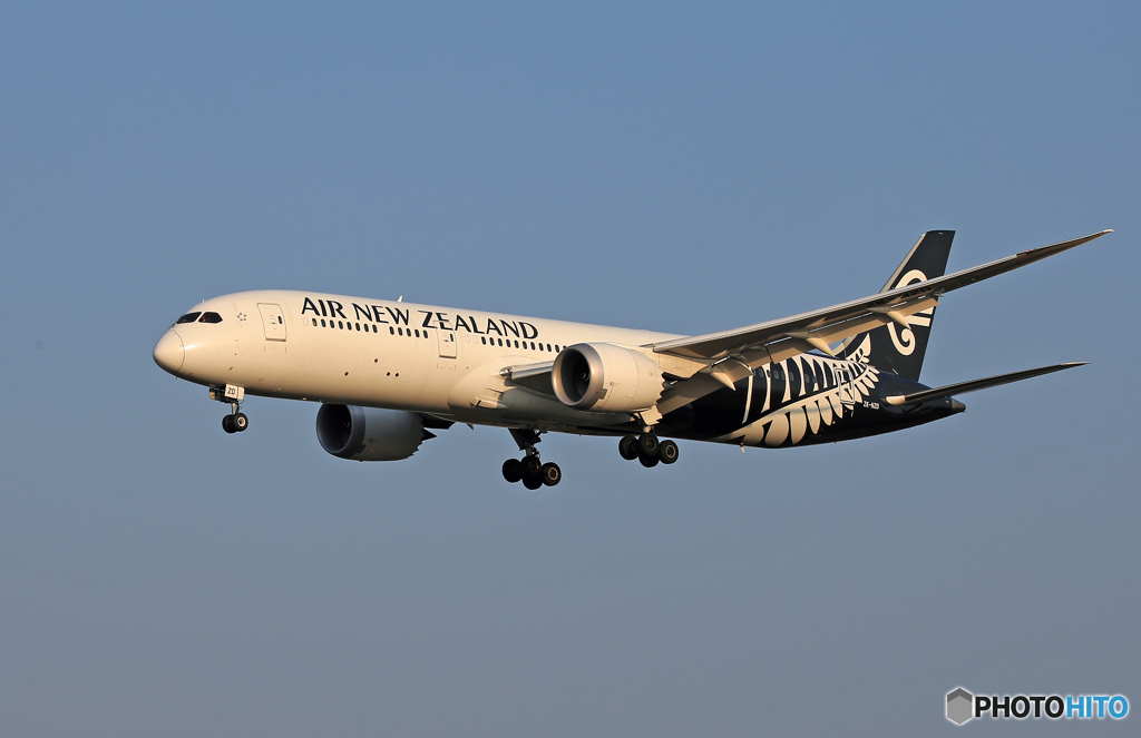 「群青」Air New Zealand B787-9 着地前