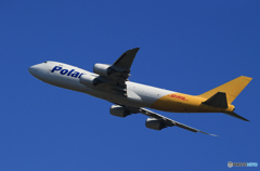 「あおぞら」POLAR 747-8 N851GT Takeoff  　