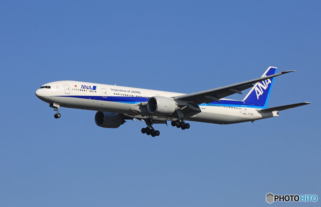 ☀「あおぞら」 ANA 777-381 JA778A Landing