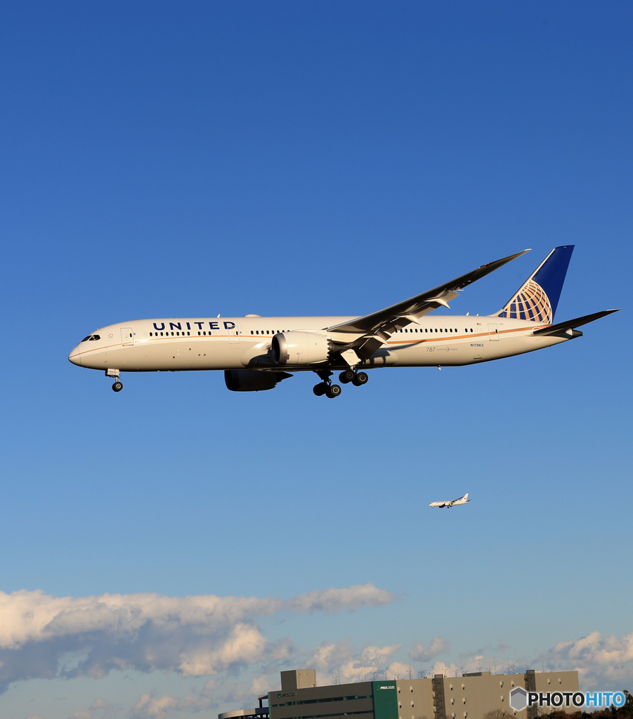 「はれー」 UNITED 787-9 N17963 Landing 