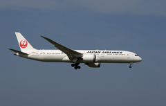 「青」 JAL 787-9 JA862J 着陸