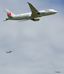 「そらー」 JAL 787-8  W離陸