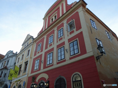 チェコ南部（３０８）チェスキー・クルムロフの街角　