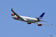 「令和」SAS A340-313 OY-KBC Takeoff