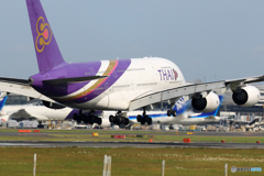 「あおぞら」 THAI A380-841 HS-TUC 通過
