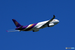 「蒼空」 THAI A330-343 HS-TBA 飛び立ちです