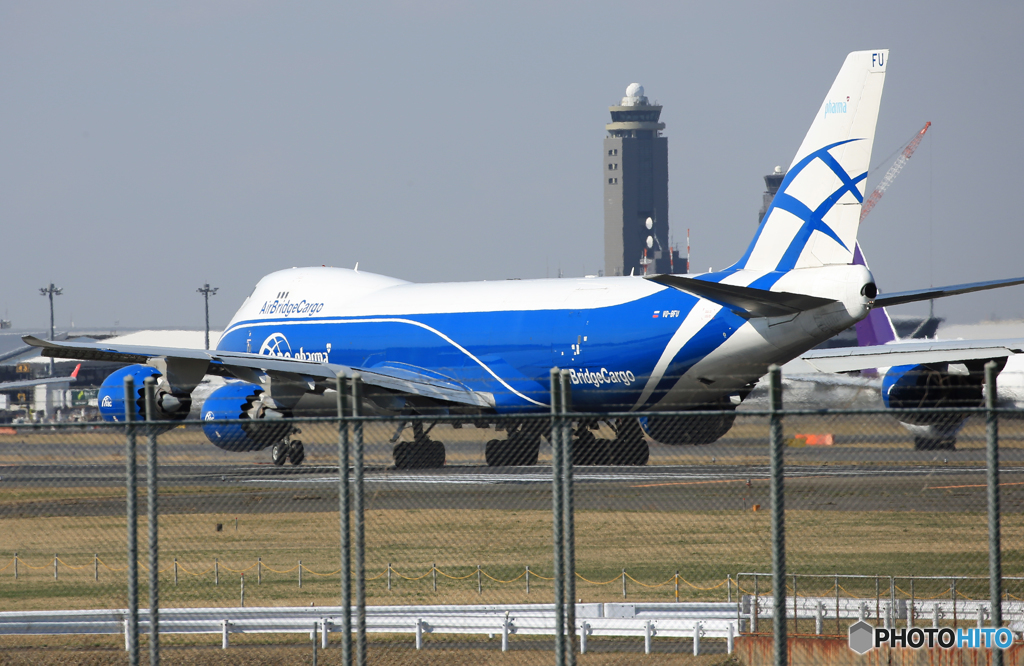 「すかい」 Air Bridge Cargo 747-83QF 飛び立ち