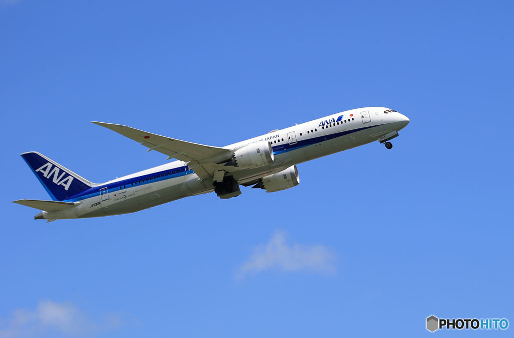 「空色」ANA 787-9 JA932A  離陸です