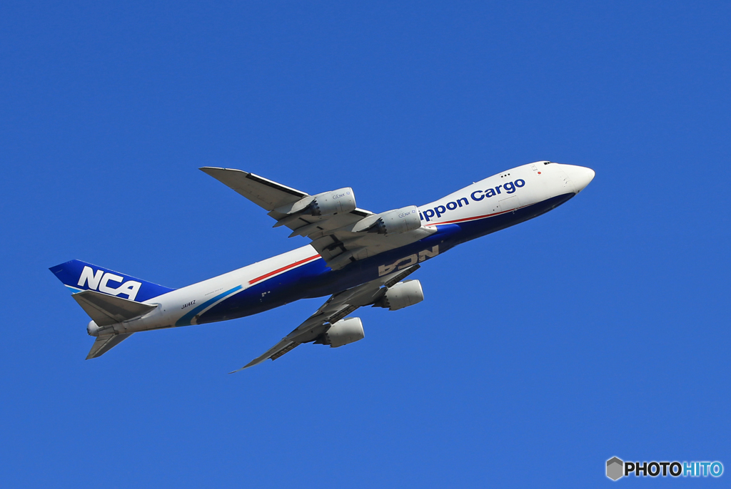 「あおいそら」 NCA 747-8KZF JA14KZ 飛行