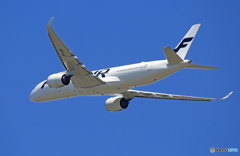「青い空」が一番Finnair A350-941 OH-LWC飛ぶ