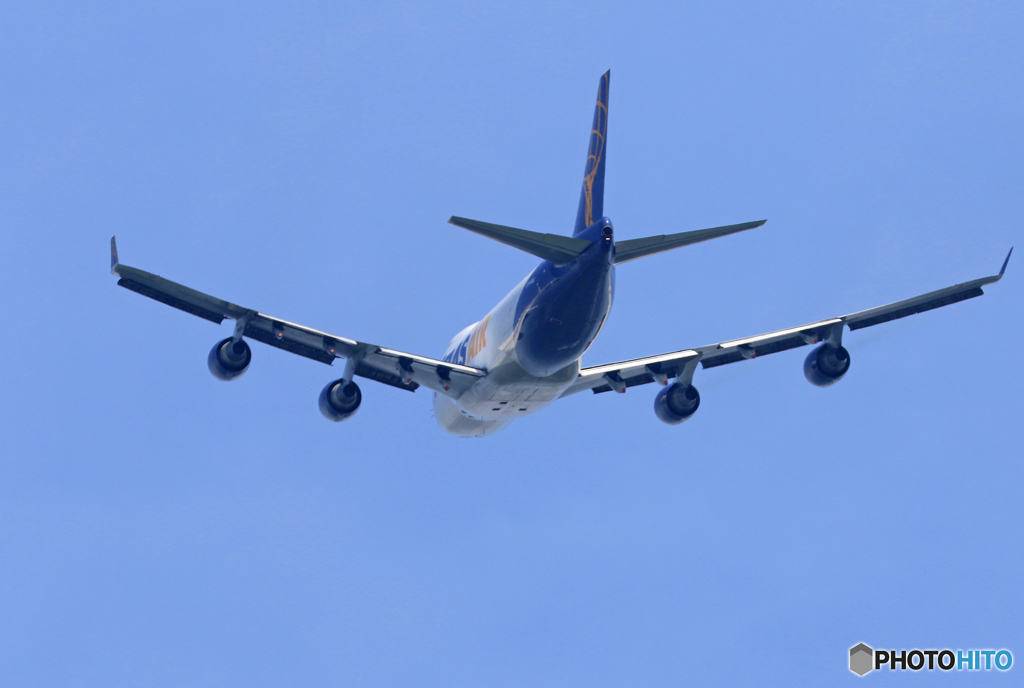 「青が大好き」 ATLAS ✈747 ジャンボ機 Takeoff 