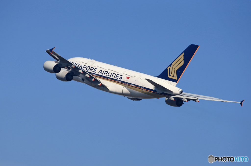 ☀「青い空」が一番 Singapore A380-841出発 