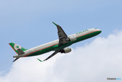 「晴れ」 EVA A321-211 B-16216 Takeoff 