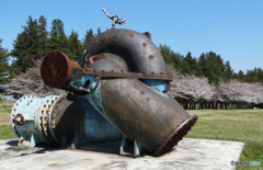「モニュメント」日立排水・灌漑ポンプ（75年間）昭和24年製