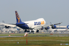 「あおぞら」 ATLAS 747-8 ジャンボ機 N855GT Landing