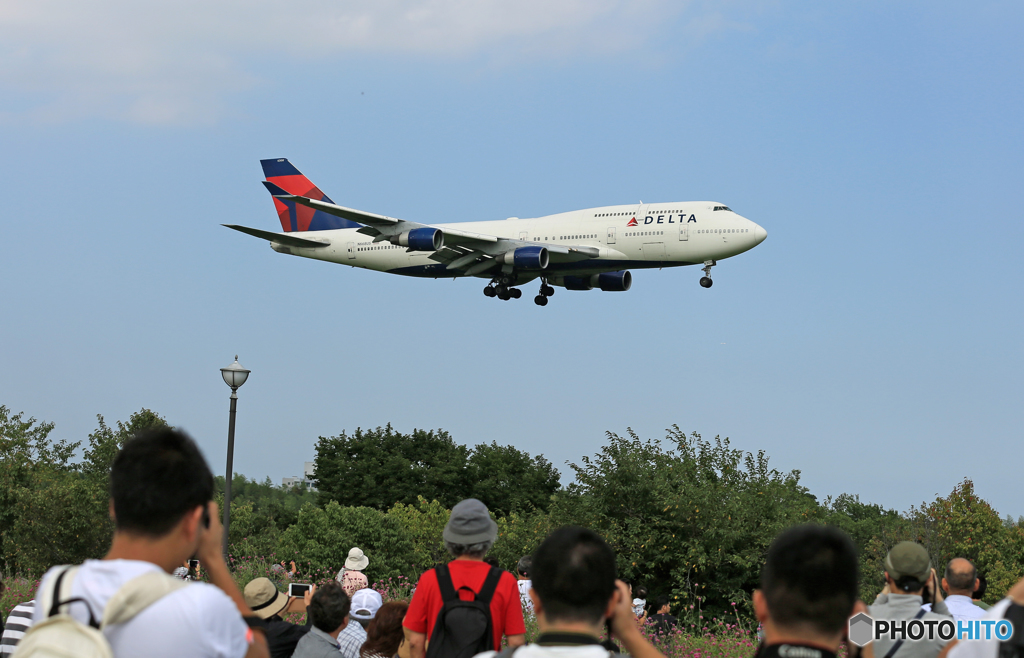 「青色が好き」 DELTA 747-400 N668US✈来た～