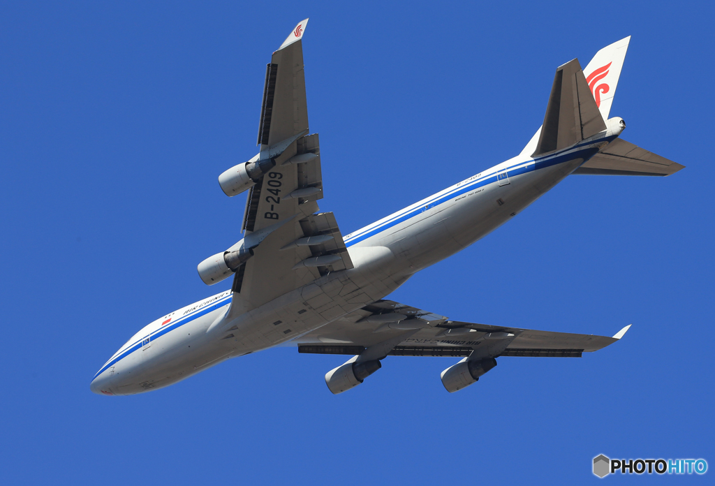 「すかい」 China 747-400 B-2409 Takeoff 