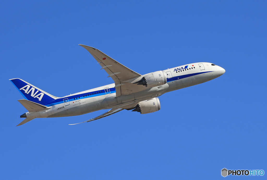 「良い天気」 ANA 787-8 JA802A Takeoff