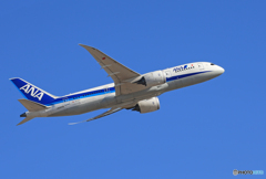 「良い天気」 ANA 787-8 JA802A Takeoff
