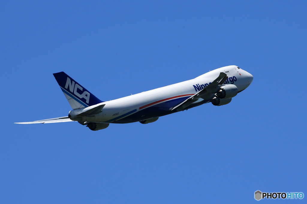 「真青の空」NCA 747-8KZF JA15KZ 出発