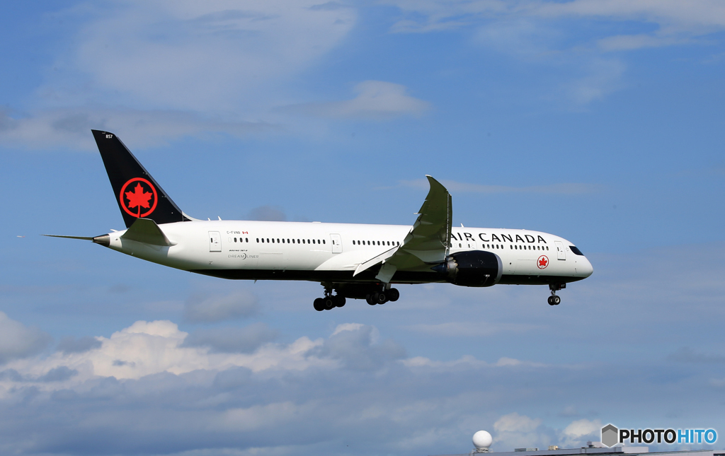 「蒼空」Air Canada 7897-9 C-FVNB 着陸します