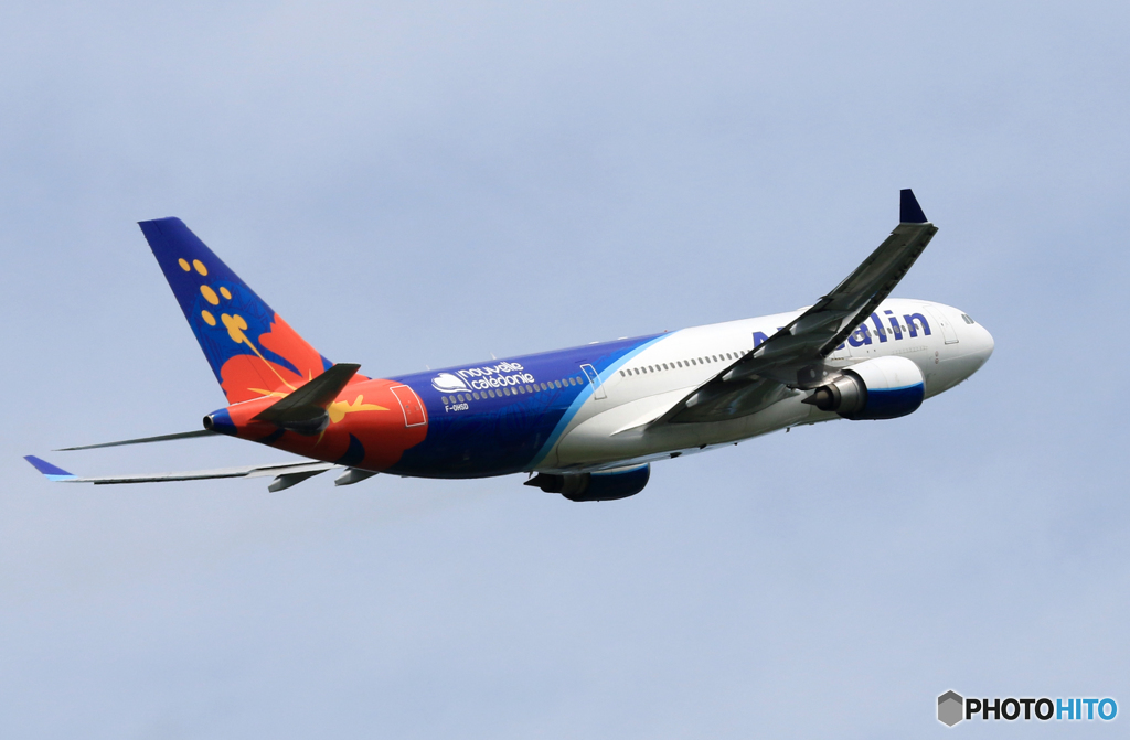 「青色」 Air Calin A330-202 F-OHSD 出発です